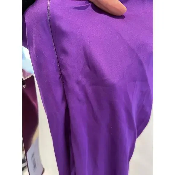 PATBO Hand-beaded Strapless Gown in Purple